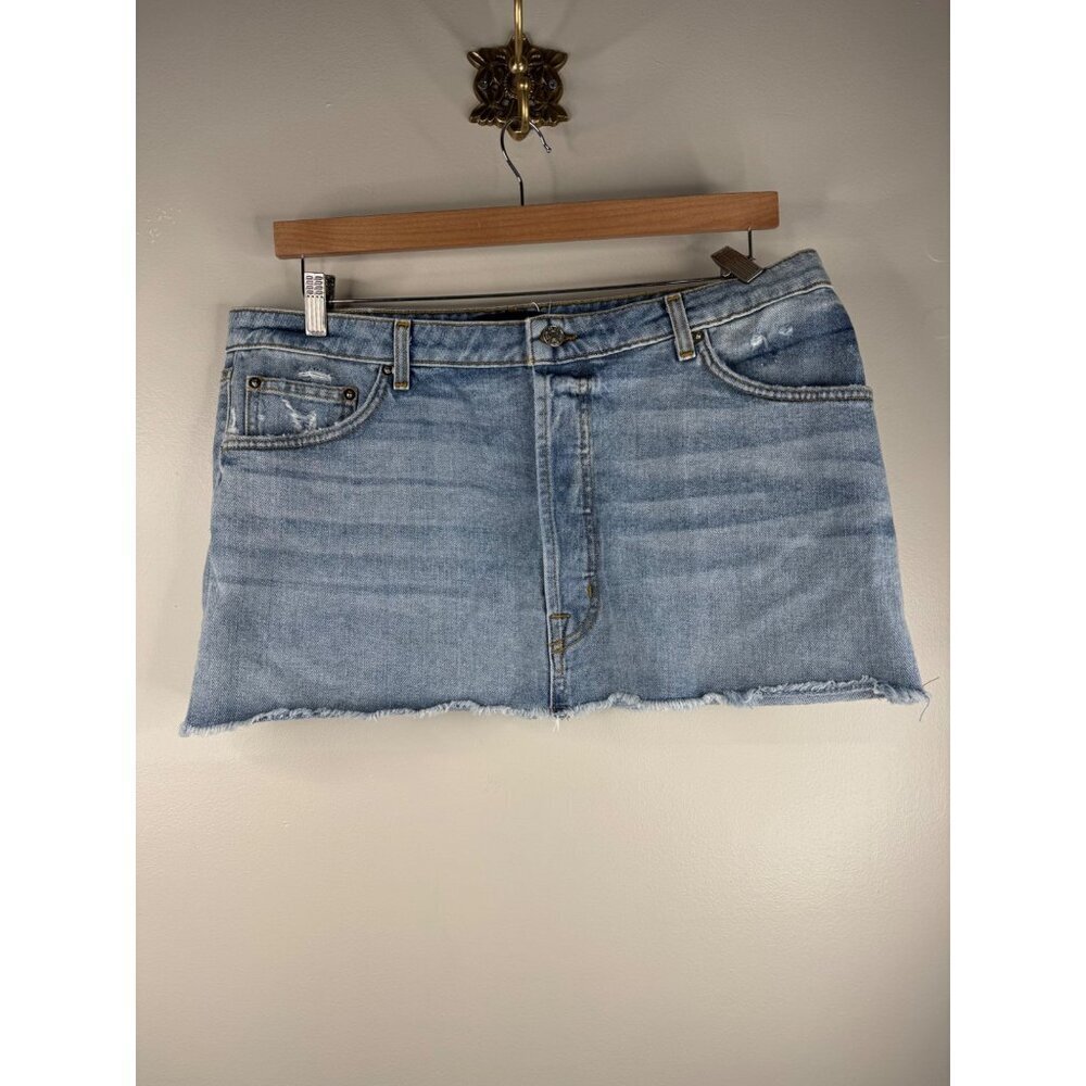 EB Denim Jean Mini Skirt XL NWT